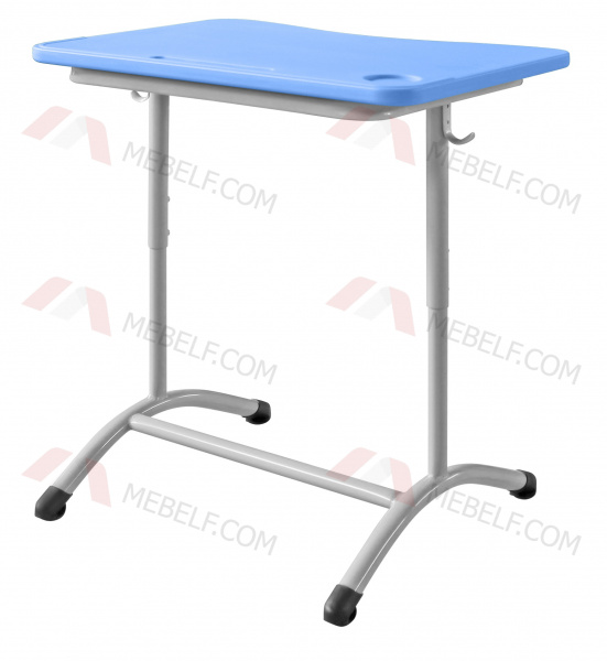Школьный одноместный стол ШСТ11 с пластиковой столешницей, синий