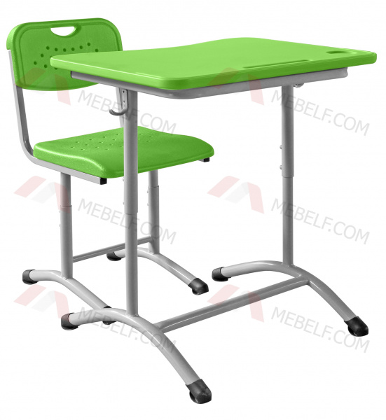 Школьный стол ШСТ11 и стул ШС02, зеленый